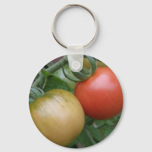 Llavero Cadena de claves naranja y tomates rojos