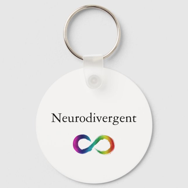 Llavero Cadena de claves neurodivergente (Anverso)