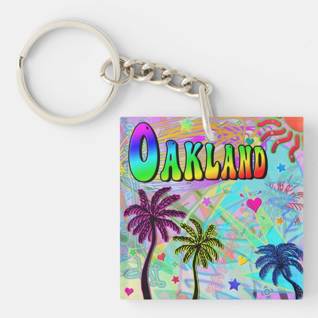 Llavero Cadena de claves Oakland Vivid Romance (Frente)