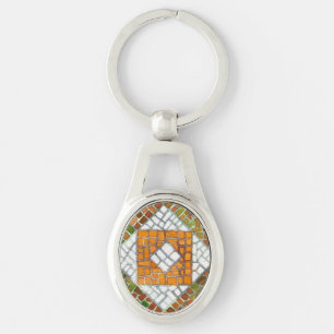 Llavero Cadena de claves Oval MOSAIC AUTUMN