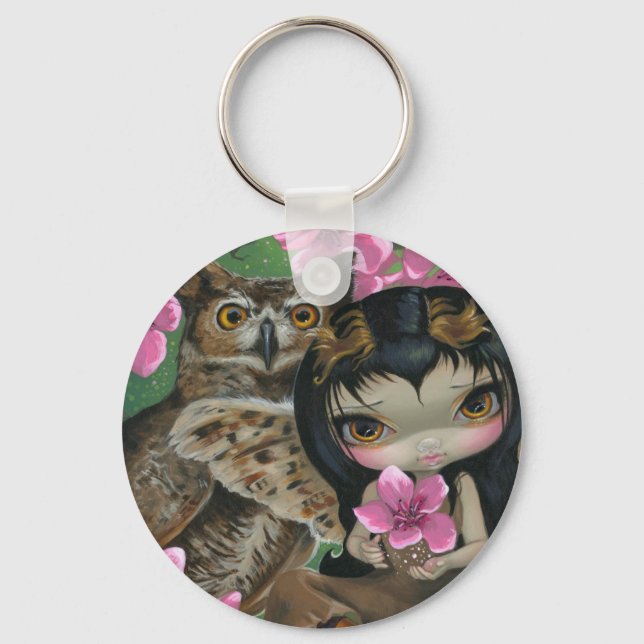 Llavero Cadena de claves "Owlyn in the Springtime" (Anverso)
