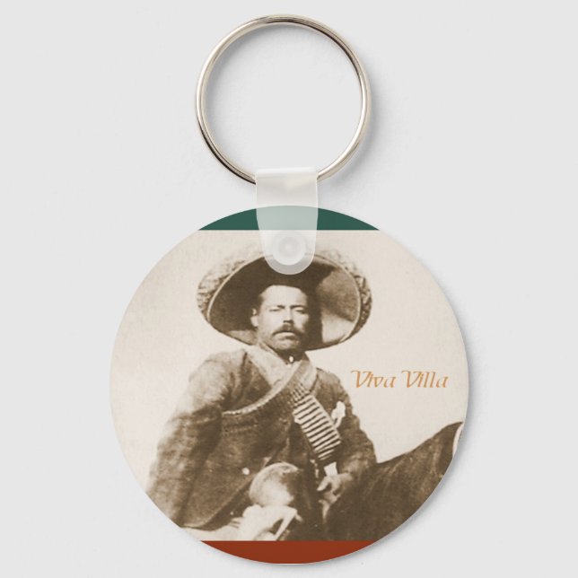 Llavero cadena de claves Pancho Villa (Anverso)