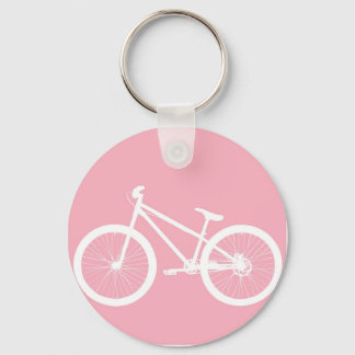 Llavero Cadena de claves para bicicletas de cosecha rosa y