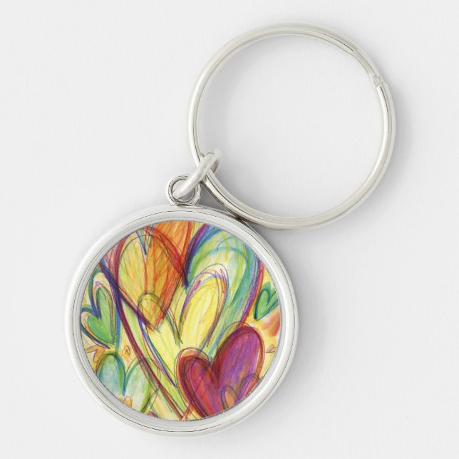 Llavero Cadena de claves para curar corazones (Frente)