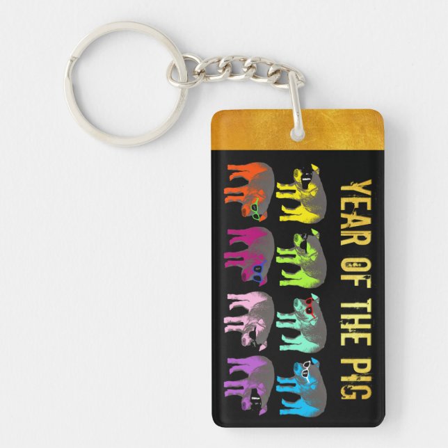 Llavero Cadena de claves para el nombre de cumpleaños zodi (Frente)