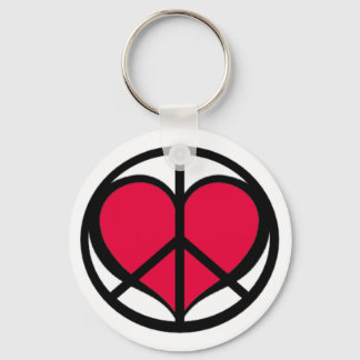 Llavero Cadena de claves Paz y Amor