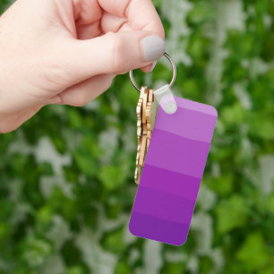 Llavero Cadena de claves personalizable de color púrpura O