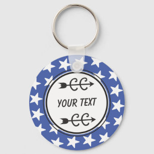 Llavero Cadena de claves personalizada BLUE en todos los p