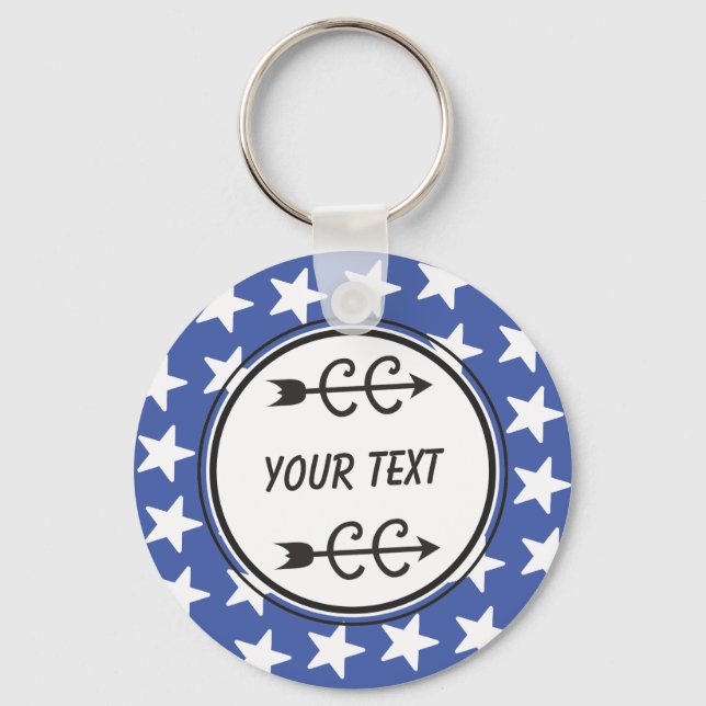Llavero Cadena de claves personalizada BLUE en todos los p (Anverso)