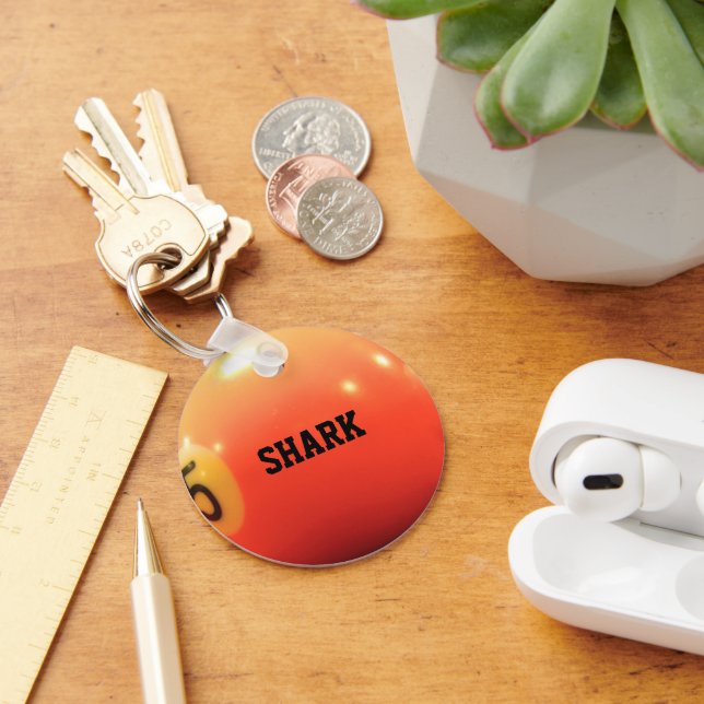 Llavero Cadena de claves personalizada de Billiard Ball (Escritorio )