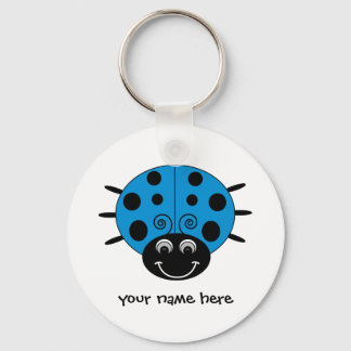 Llavero Cadena de claves personalizada de Blue Ladybug