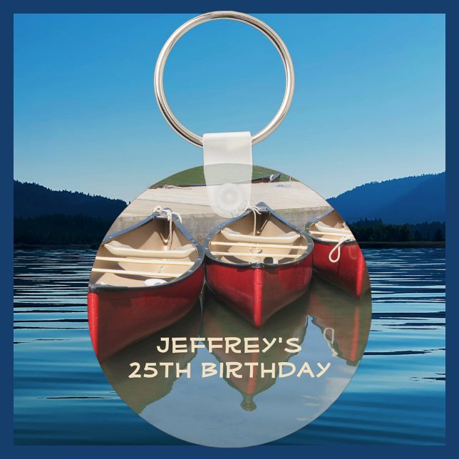 Llavero Cadena de claves personalizada de canoas rojas (ca (Subido por el creador)