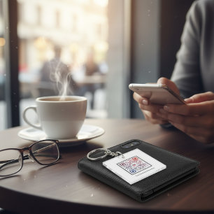 Llavero Cadena de claves personalizada de código QR
