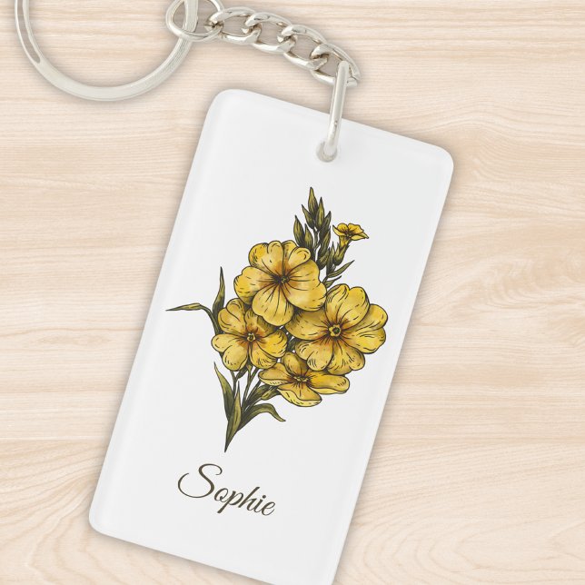 Llavero Cadena de claves personalizada de las flores de na (Subido por el creador)