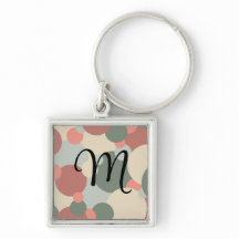 Cadena de claves personalizada de moléculas rojas-