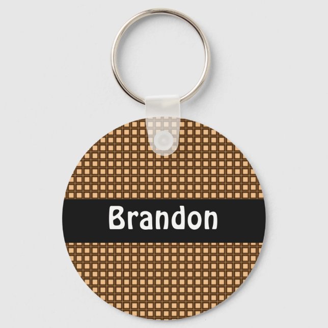 Llavero Cadena de claves personalizada de patrón de contro (Anverso)