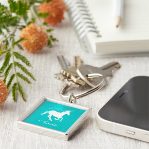 Llavero Cadena de claves personalizada de Turquoise Unicor
