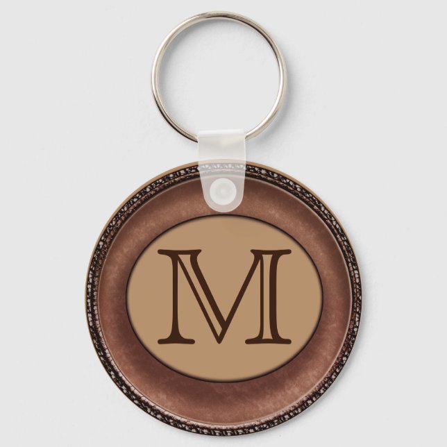 Llavero Cadena de claves personalizada monogramada para ho (Anverso)