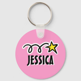 Llavero Cadena de claves personalizada para chica   Rosa c