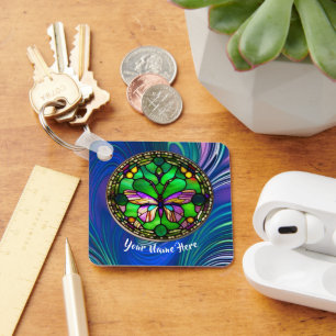 Llavero Cadena de claves personalizada para mariposa ocupa