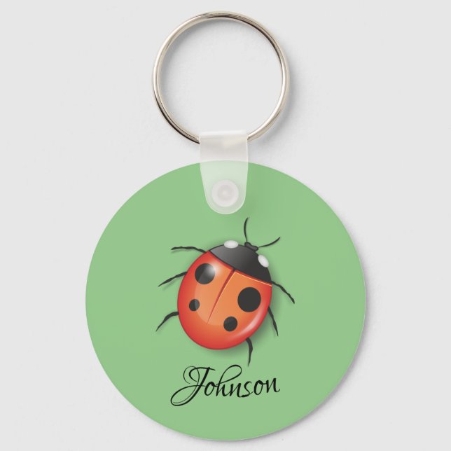 Llavero Cadena de claves personalizadas Lady Bug (Anverso)