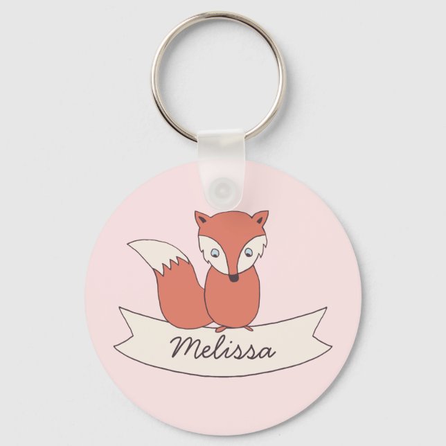 Llavero Cadena de claves personalizadas Little Fox (Anverso)