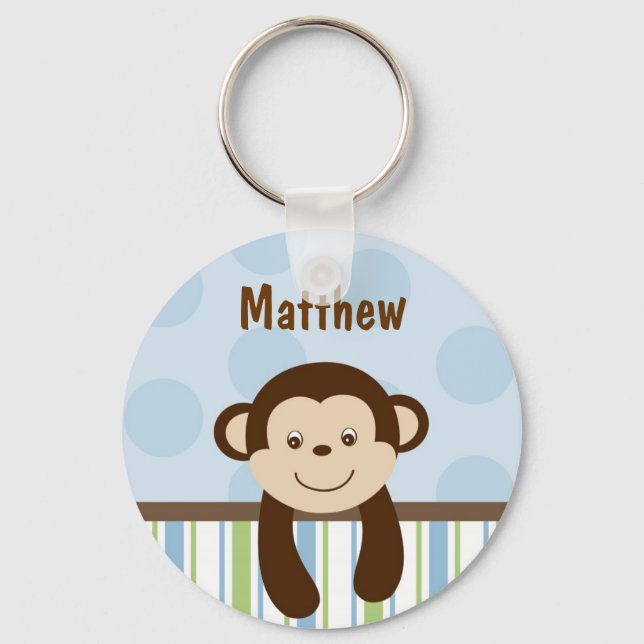 Llavero Cadena de claves personalizadas Sweet Lil Monkey (Anverso)