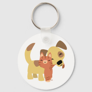 Llavero Cadena de claves personalizado Kitty & Doggy