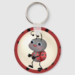 Llavero cadena de claves personalizado Ladybug