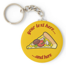 Cadena de claves Pizza Slice
