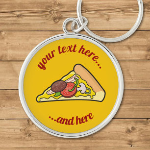 Llavero Cadena de claves Pizza Slice