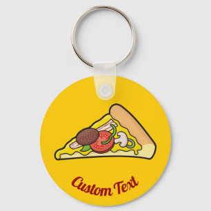 Llavero Cadena de claves Pizza Slice