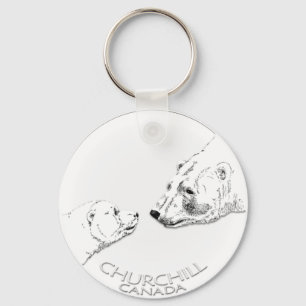 Llavero Cadena de claves Polar Bear Chuchill Key Chain Sou