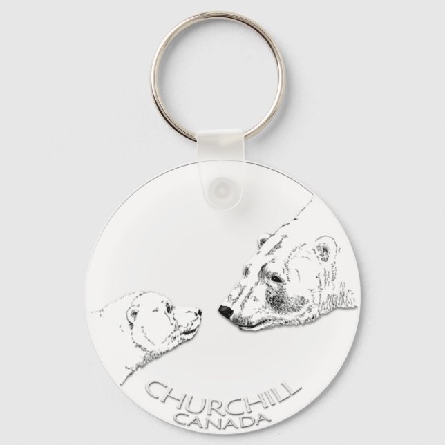 Llavero Cadena de claves Polar Bear Chuchill Key Chain Sou (Anverso)