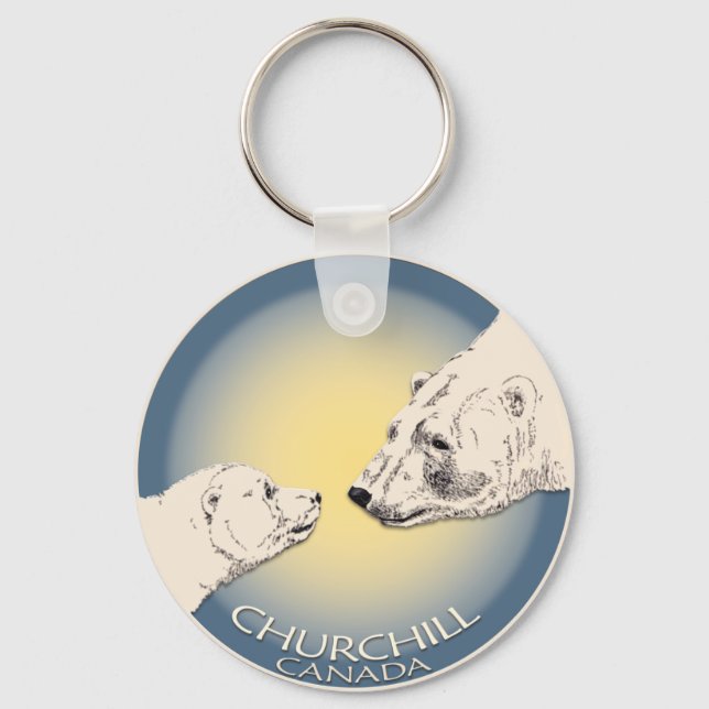 Llavero Cadena de claves Polar Bear Chuchill Key Chain Sou (Anverso)