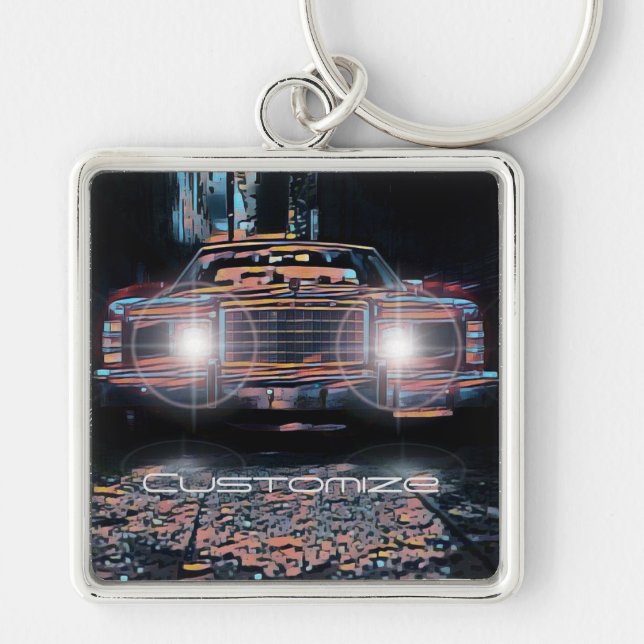 Llavero Cadena de claves Premium de Alley Parking Square (Frente)