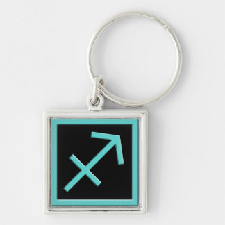 Llavero Cadena de claves Premium de diseño Sagittarius Aqu