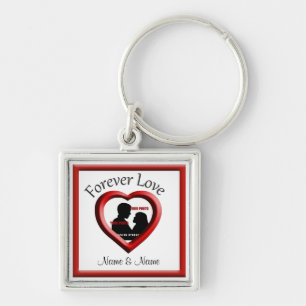Llavero Cadena de claves Premium de Love Red Heart