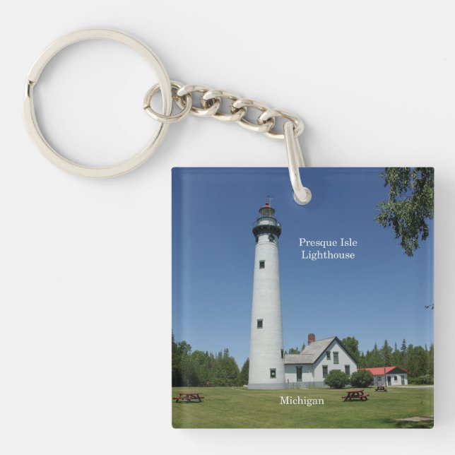 Llavero Cadena de claves Presque Isle Lighthouse (Frente)