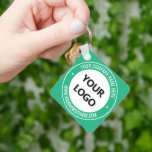 Llavero Cadena de claves promocionales empresariales con l<br><div class="desc">Colores personalizados y fuente - Su logotipo comercial , Nombre y sitio web Promocional Moderno Keychain / Regalo - Añadir su logotipo / imagen , Nombre / Compañía , Sitio web u otra información / texto - Redimensionar y mover o eliminar y añadir elementos / texto con la herramienta de...</div>