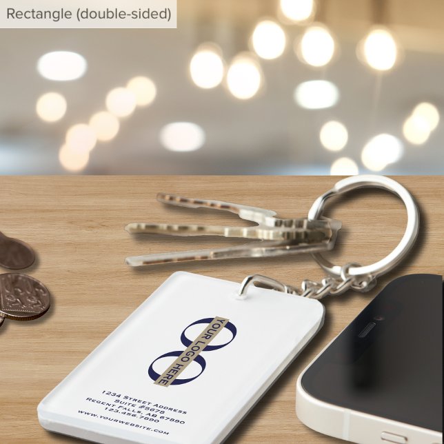Llavero Cadena de claves promocionales simple con logotipo (Subido por el creador)