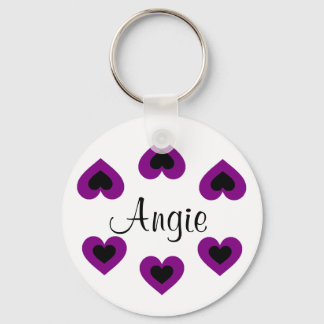 Llavero Cadena de claves Purple Heart Personalizable Valen