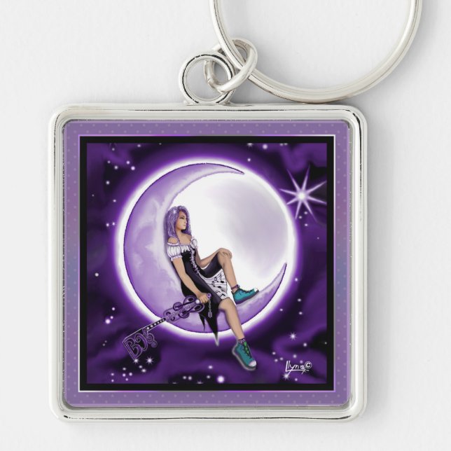 Llavero Cadena de claves Purple Moon Child (Frente)