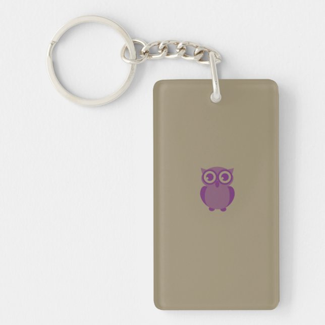 Llavero Cadena de claves Purple Owl (Frente)