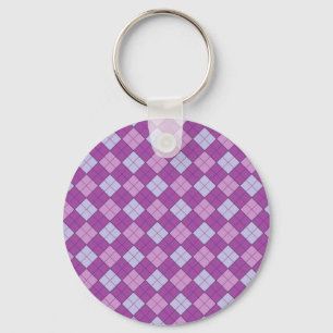 Llavero Cadena de claves Purple Plaid