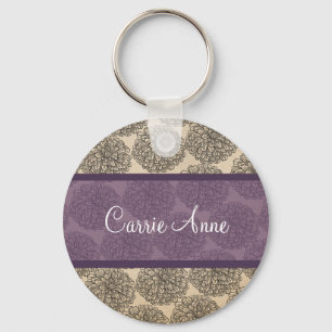 Llavero Cadena de claves Purple Vintage Zinnia