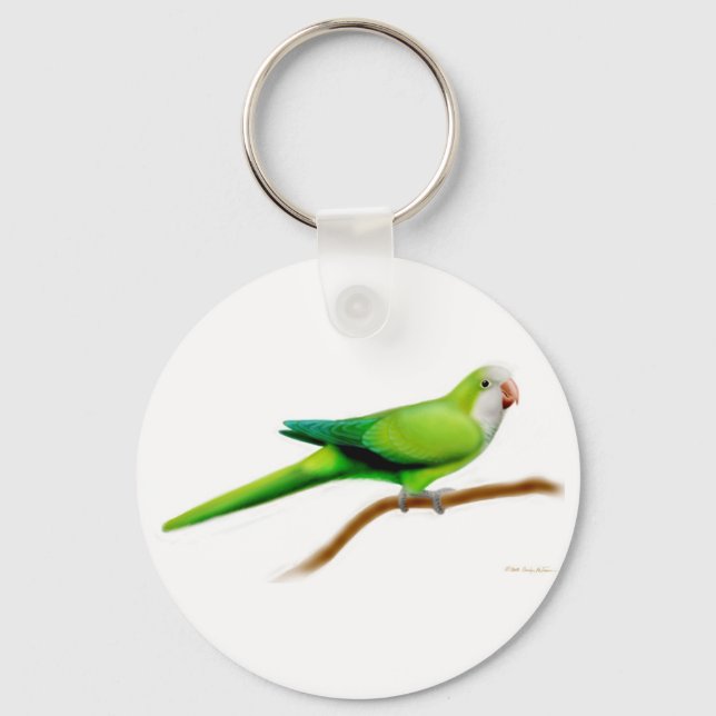Llavero Cadena de claves Quaker Monk Parakeet (Anverso)