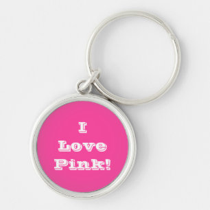 Llavero Cadena de claves que amo rosa