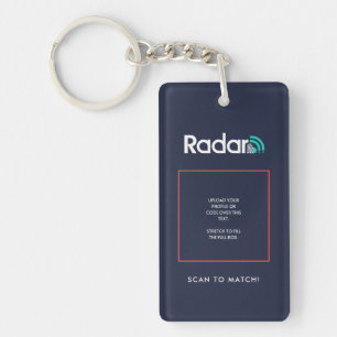 Llavero Cadena de claves RadarQR