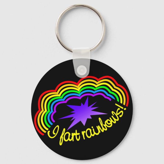 Llavero Cadena de claves Rainbow Farts (Anverso)